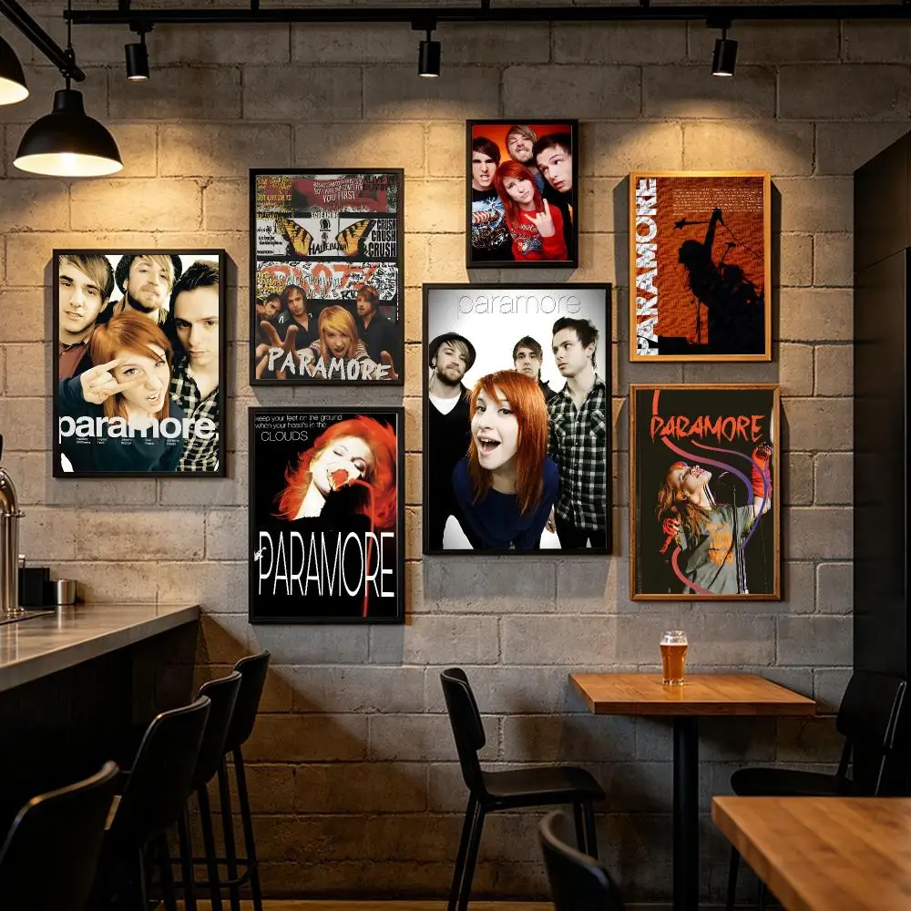 Rock Band P-Paramore Poster Art HD Art Sticky Wall Waterproof Home Living Room Bar Decoration