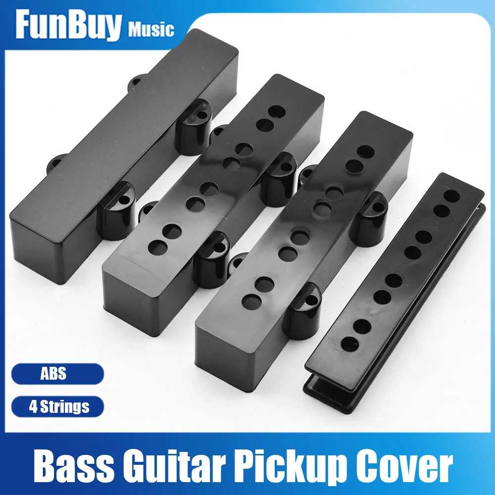 2pcs ABS 4JB Bass Pickup Cover Neck/Bridge Pickup Case Bobbin Open/Closed type for JB Bass Guitarra Accessories