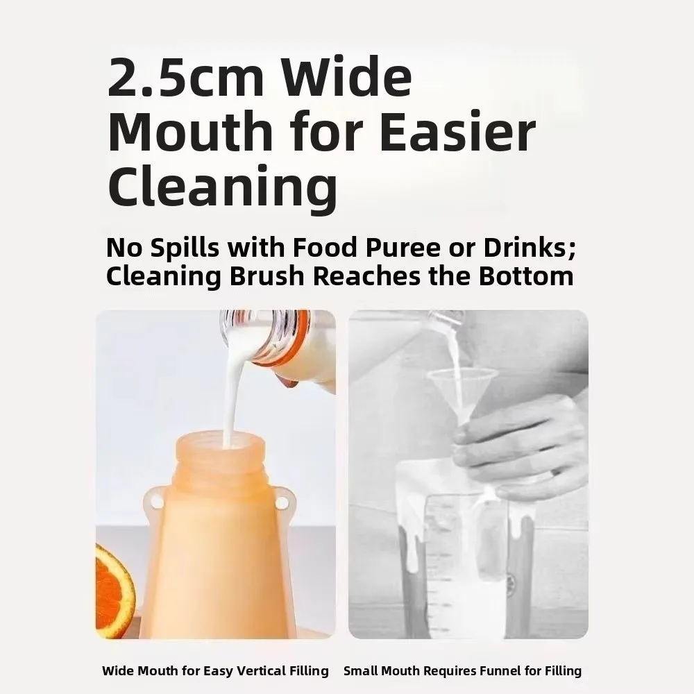 BPA Free Food Pouch Refillable Design Reusable Reusable Food Container Food Grade Silicone Leak-proof Sealing