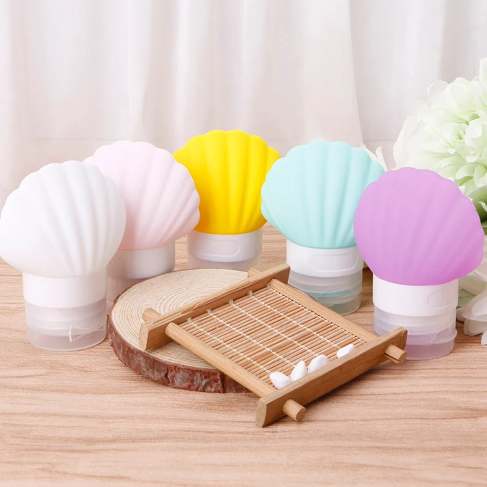 

3pcs Silicone Travel Bottles Leakproof Containers For Shampoo Lotion Emulsion Sub Packaging 40Ml ( Yellow)