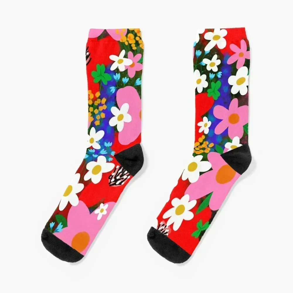 

Flower Power! Socks bright garter cotton shoes cool Women's Socks Men's