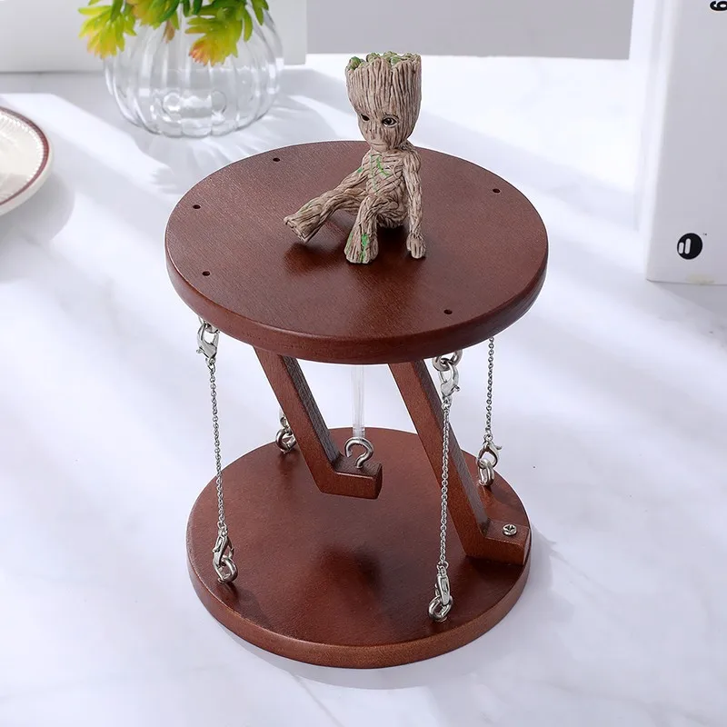 Picture 6: Wooden Tensegrity Table Suspended Storage Perfume Rack Diy Floating Table Model Anti-Gravity Physics Decor Handicraft Figurines