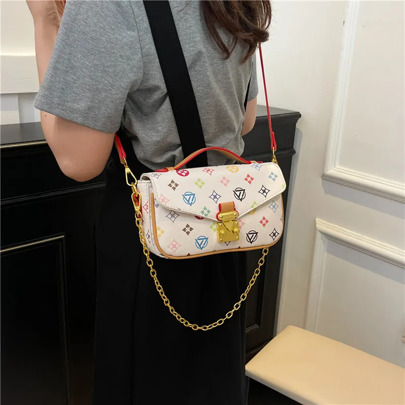 

Модная женская роскошная кожаная сумка на плечо, элегантная сумка через плечо, классическая дизайнерская сумка для современных дам