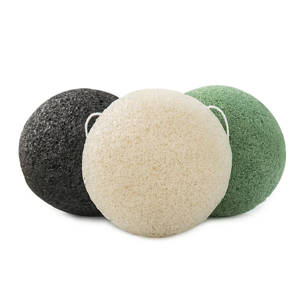 Natural Konjac Cosmetic Puff Facial Cleaning Sponge Facial Care Face Makeup Remove Tools