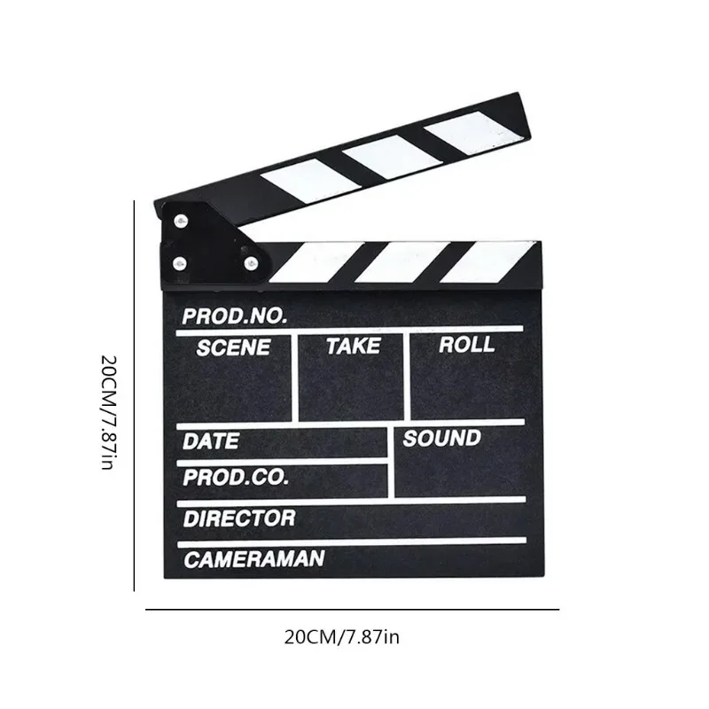 1 Stück Holz-Regieklappe für Video- und Filmproduktionen, Fotografie-Requisite, Vlog-Aufnahmen – Detail 2