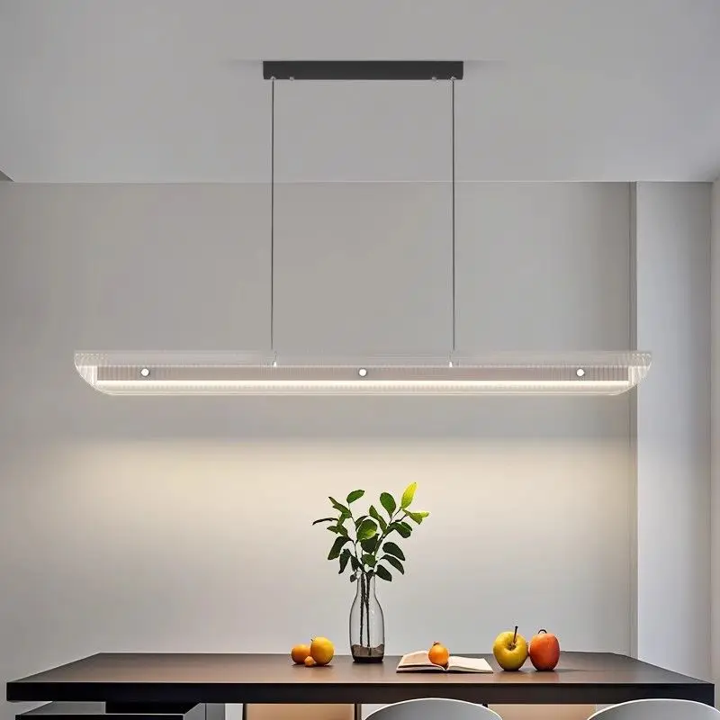 

Restaurant Pendant Light Luxurious Luxury Modern and Simple Dining Room Bar Counter Tea Room Dining Table Straight Strip Lamp