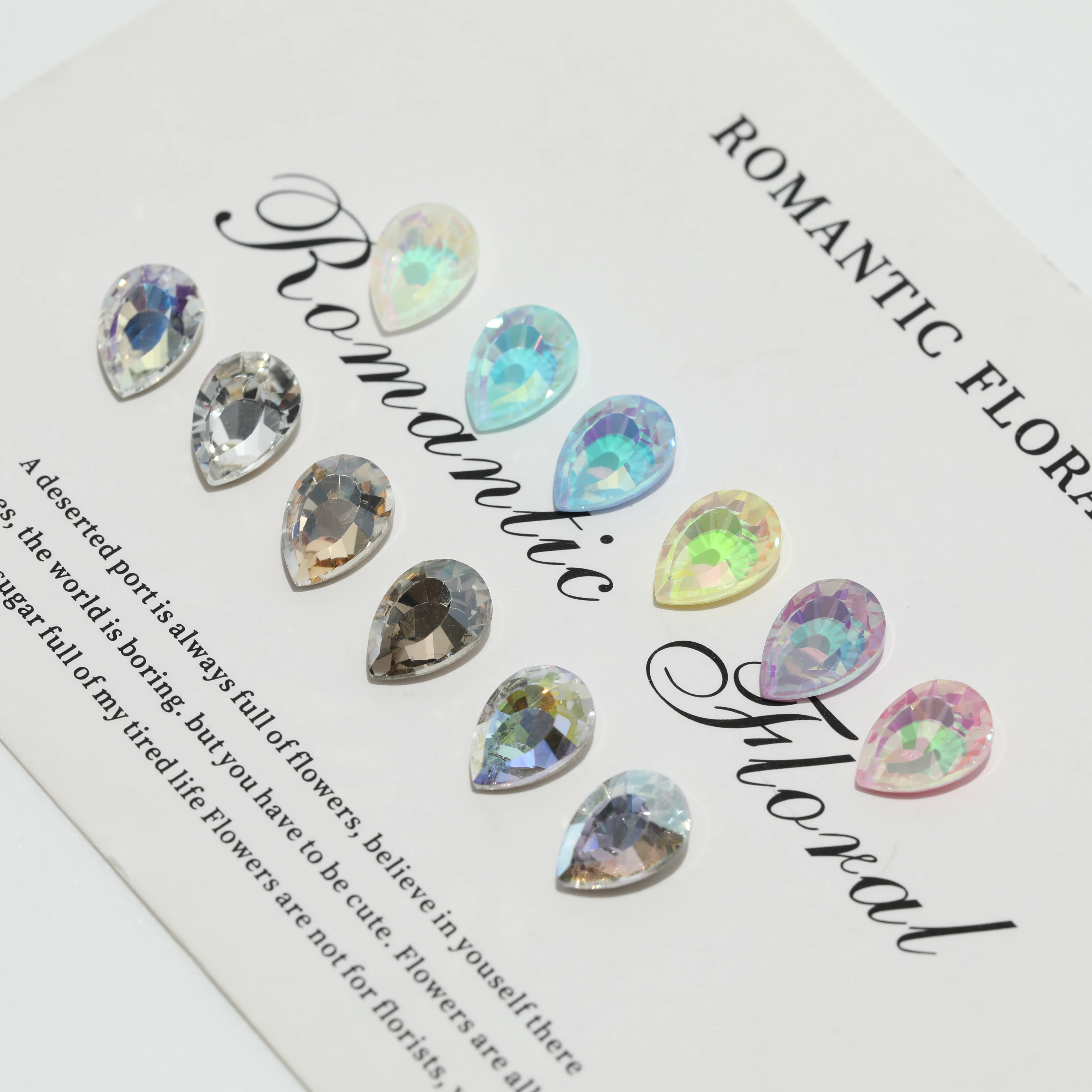 GRST Glänzende Kristallsteine DV4060 Drop Fancy Stones Premium Dream Mirror Serie Strasssteine DIY-Zubehör für Nagelkunst, Hochzeitskleider, Taschen – Detail 3