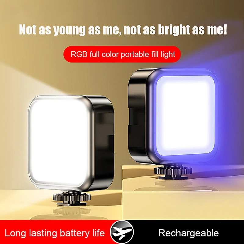 1PC New Pocket LED Selfie Light For IPhone IPad Mobile Phone Laptop Clip Ring Flash Fill Video Photo Ringlight Photography Lamp