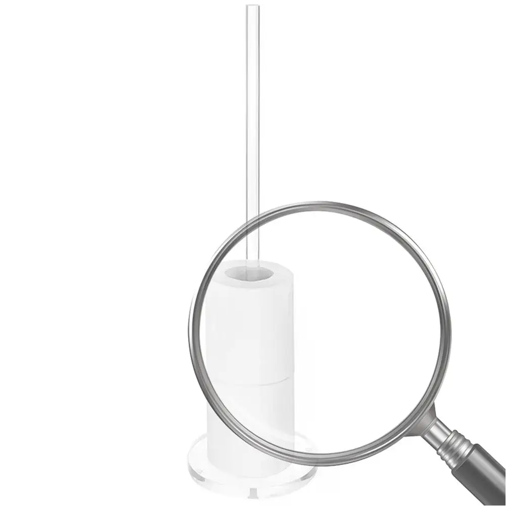 

Freestanding Toilet Paper Holder Vertical Toilet Paper Storage Rack Acrylic Standing Reserve Tissue Roll Holder for Toilet Spare