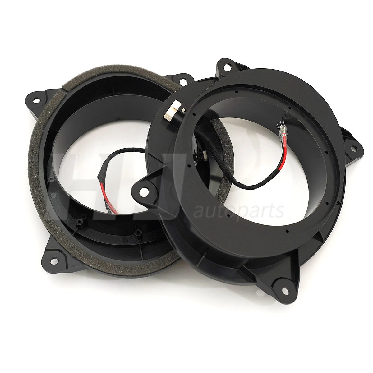 2pcs Car 6.5 Inch Speaker Audio Adapter Mount Pad Spacer Bracket Holder Ring for Toyota Camry Highlander Sienna FJ Cruiser REIZ