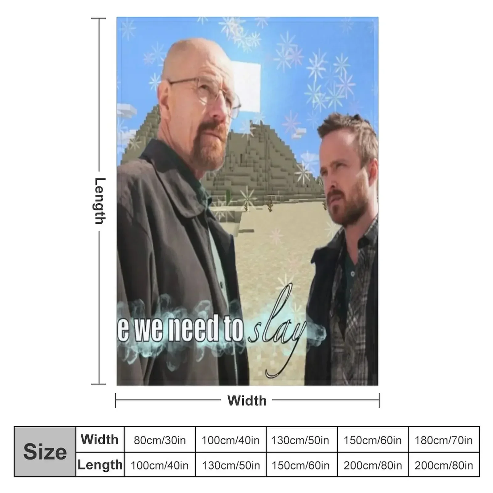 jesse we need to slay breaking bad Throw Blanket For Decorative Sofa bed plaid Shaggy Blankets