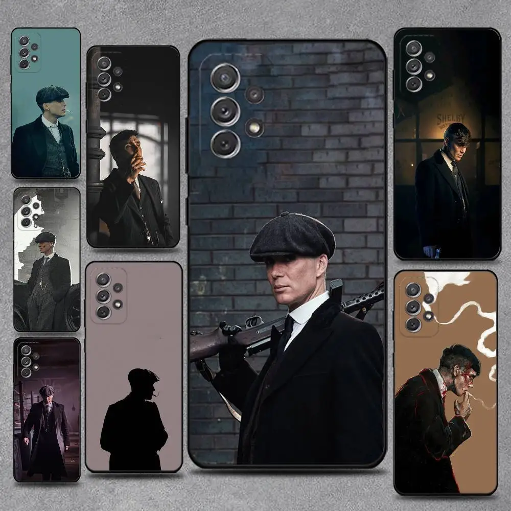 

P-Peaky B-Blinders Soft Silicone Phone Case For Samsung S25,S24,S21,S22,S23,S30,Ultra,S20,Plus,Fe,Lite,Note,10,9,5G Black Cover