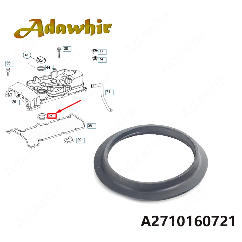 Brand New Oil Molded Seal for Mercedes SLK/SLC/CLC/E/A/B - A2710160721