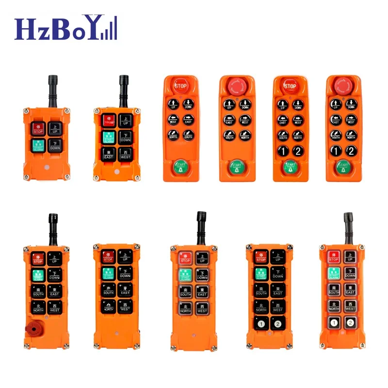 6 button 12-24V  36-440V 433MHz 868MHz 315MHz F21- E1B Wreless Remote Control Crane