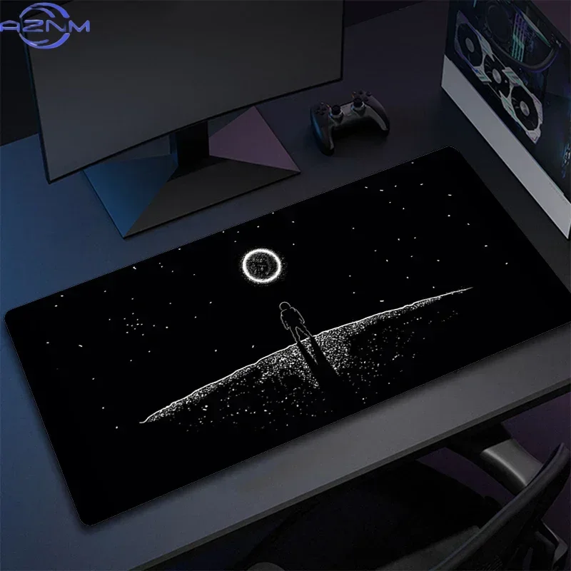 Astronaut Großes Gaming-Mauspad 800X400 Rutschfeste Gummi-Mausunterlage für Gamer, Computer, Laptop, Büro, Schreibtischunterlage, Teppich