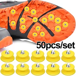 10/50Pcs Teeth Nail for Ice Snow Climbing Crampons Spike Winter Outdoor Anti-slip Shoe Grippers Cleats Spikes Glace Replacement