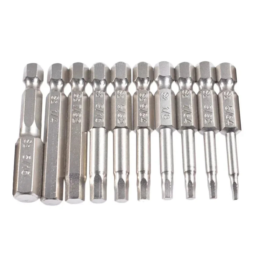 Replacement Hex Screwdriver Bit Steel Silver Spare Part Wrench Drill Bit Hex Shank Magnet Tip 1 4inch Accessory Home