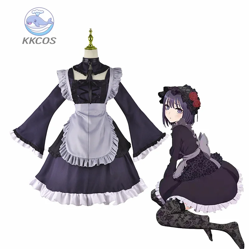 

My Dress Up Darling Kitagawa Marin Maid Косплей Костюм Kuroe Shion Bubble Sleeve Аниме Хэллоуин Карнавал Рождество KKCos