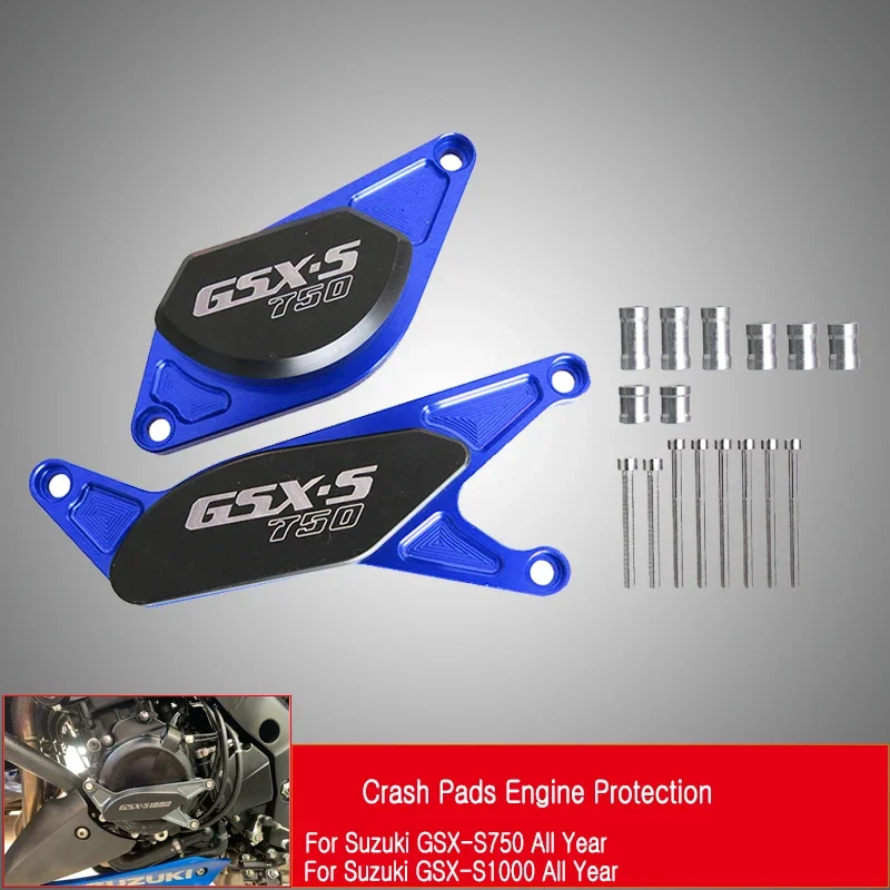 For Suzuki GSX-S750 GSXS750 GSX-S 750 GSX S750 Engine Crash Pad Frame Slider Protector Falling Protection GSX-S750 L9 L8 L7 Part