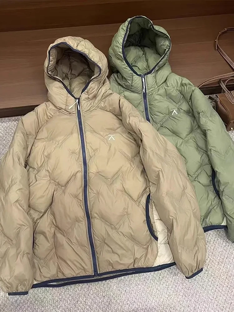 في الهواء الطلق خفيفة الوزن تنفس الرجال القطن Jaet مقنعين Thiened الخريف الشتاء الدافئة Fce اصطف يندبروف مقاومة للماء