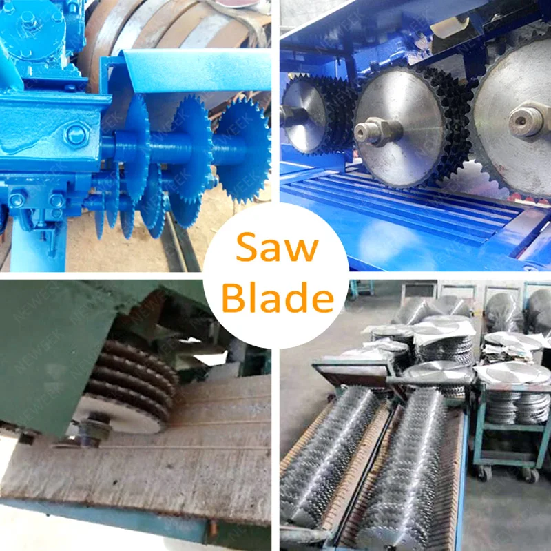 NEWEEK Hot Sale Woodworking Gang Rip Saw Dedusting Multi Chip Log Saw Machine Wood Cutting Saw