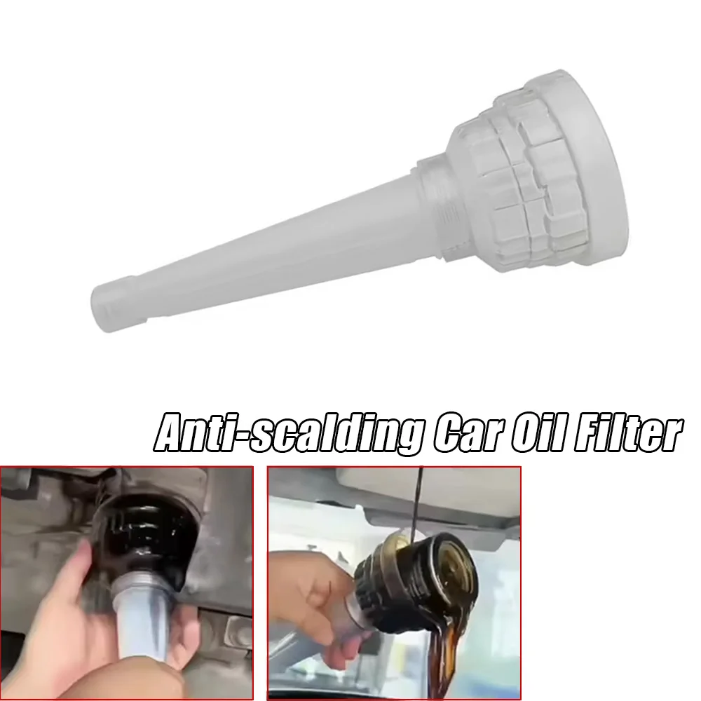 

1 шт., воронка для двигателя автомобиля, инструмент для удаления фильтра, противоожоговая воронка для бензинового масла, съемная воронка для замены масла, аксессуары для ремонта