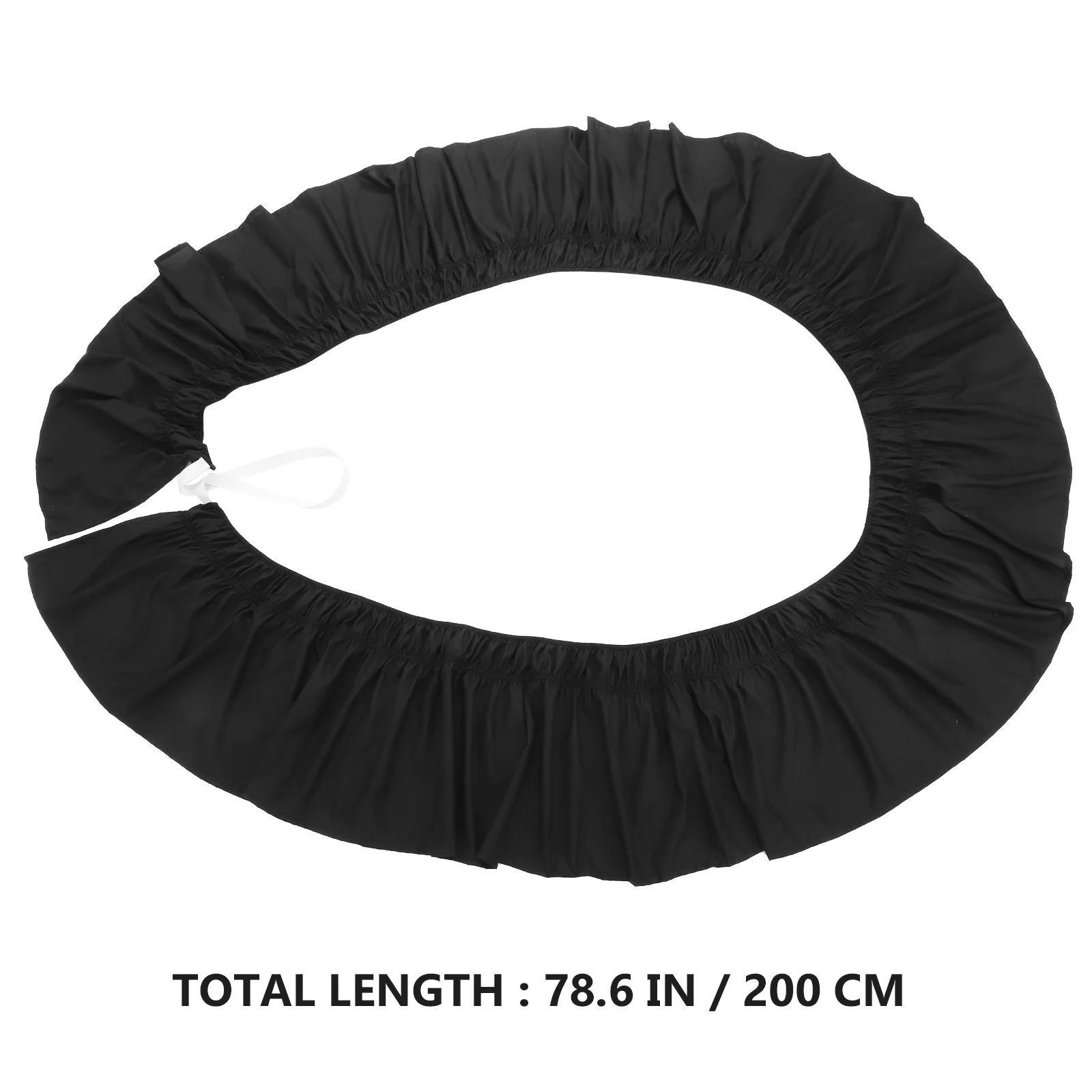 تنورة مرتبة مرنة طويلة من البوليستر الناعم قابلة للتعديل، مقاومة للبهتان، مستلزمات غرفة النوم