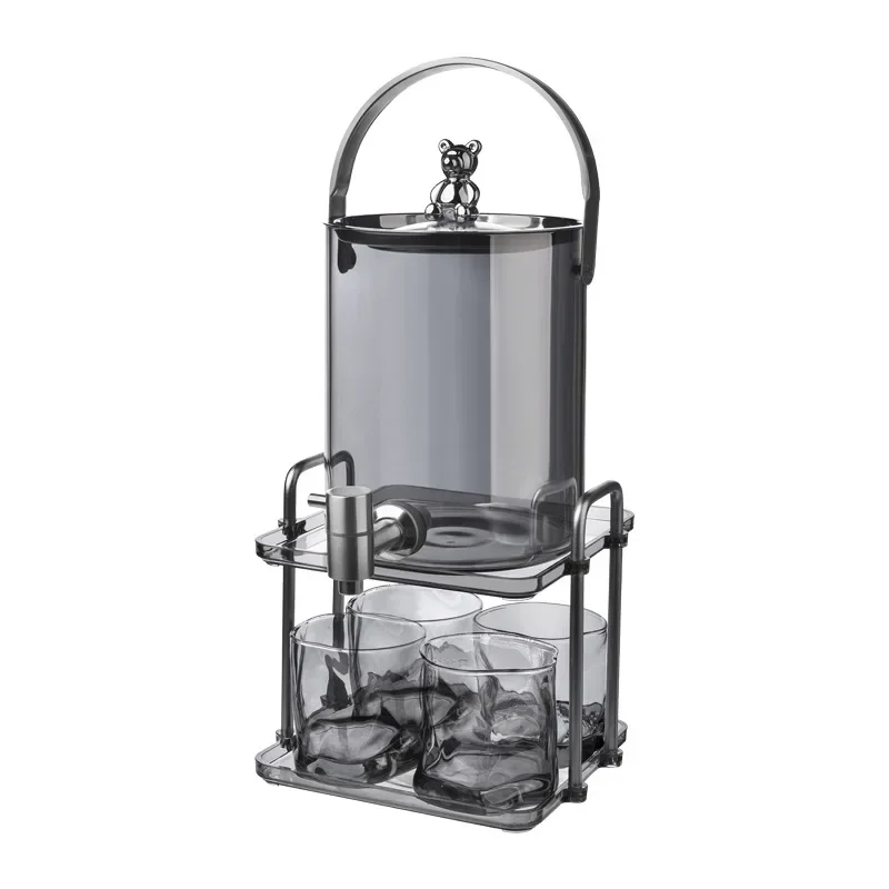 

Light Luxury Glass Water Cup Set for Household Large Capacity Fruit Tea Kettle with Faucet Cold Brew Coffee Maker