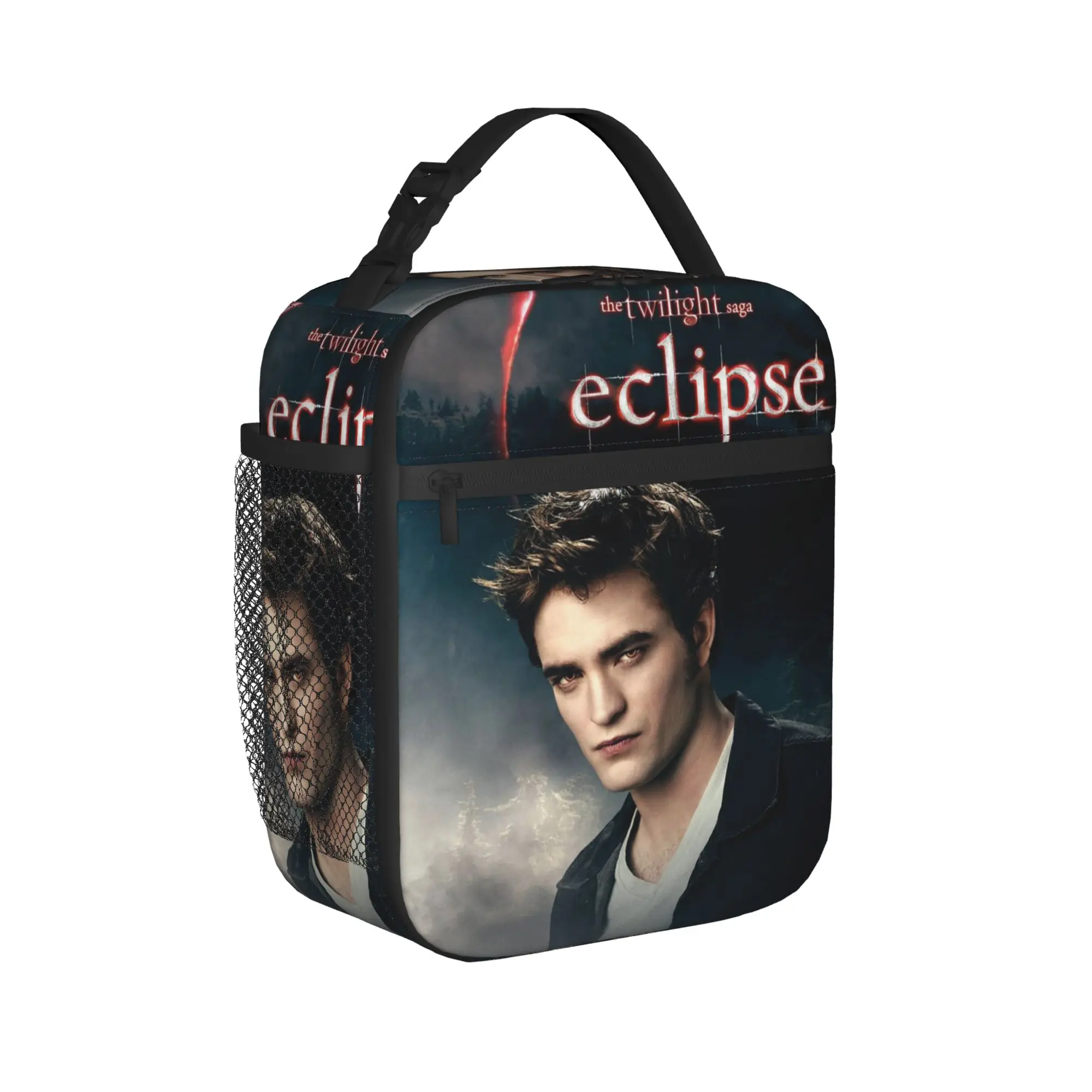 The Twilight Saga Eclipse Movie Insulated Lunch Bags Thermal Bag Meal Container Edward Tote Lunch Box Men Women Beach  Travel