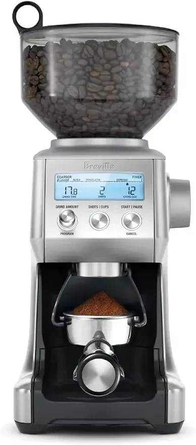 

Breville-Pro Coffee Bean Grinder, Stainless Steel, Brushed, BCG820BSS, 2.3