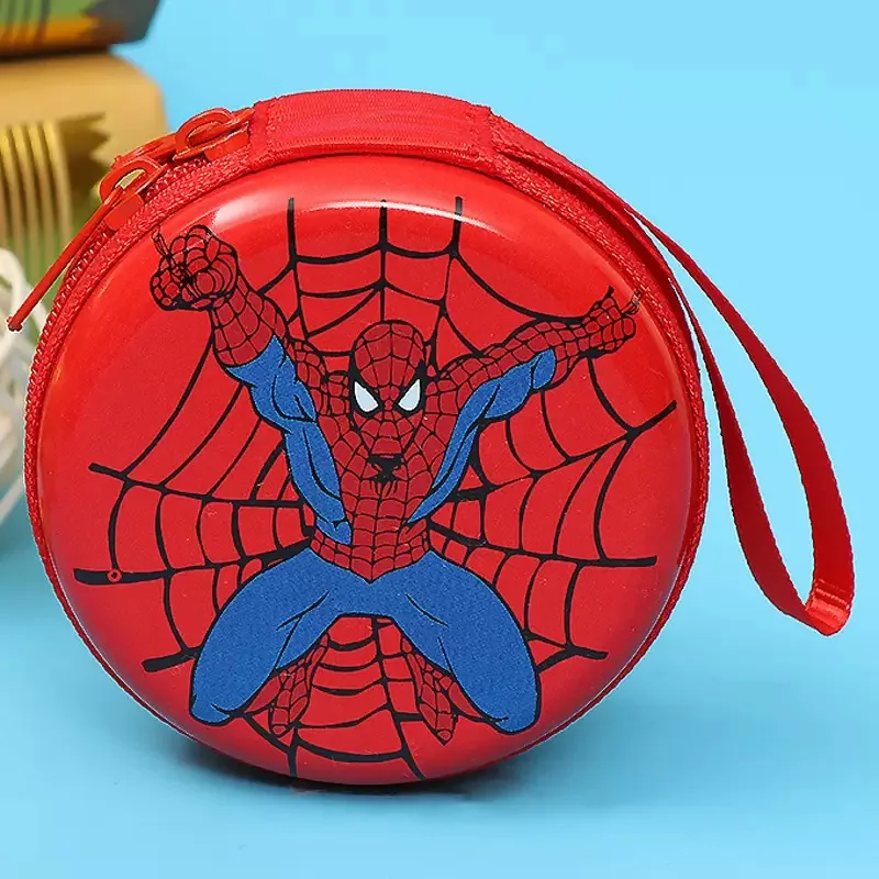 Disney cartoon Spider-Man Frozen children Coin Purse Elsa princess headphone storage box key case girls and boys  gift