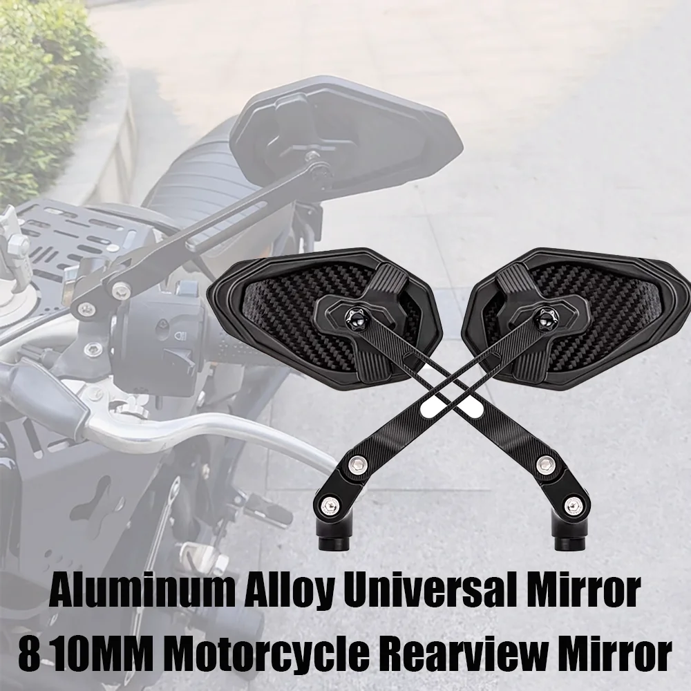 

8 10MM Motorcycle Universal rearview mirror For Yamaha MT07 MT09 MT10 FZ1 FZ6 FZ09 FZ8 XSR 700 XSR 900 YZF R125 Tracer 900