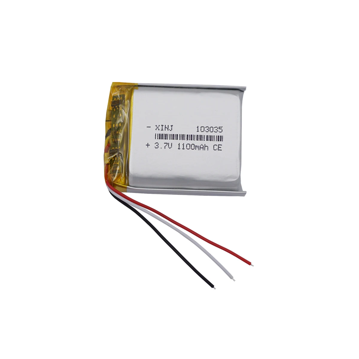 3,7 V 1100 mAh 4,07 Wh NTC 3-Draht-Thermistor-Li-Lithiumbatterie 103035   Li-Ion Reparatur GPS Bluetooth Lautsprecher Kopfhörer Headset LED