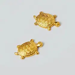1pc/2pcs/4pcs, Golden Turtle Wealth Statue - Tabletop Ornament for Home and Office, Brings Luck and Prosperity