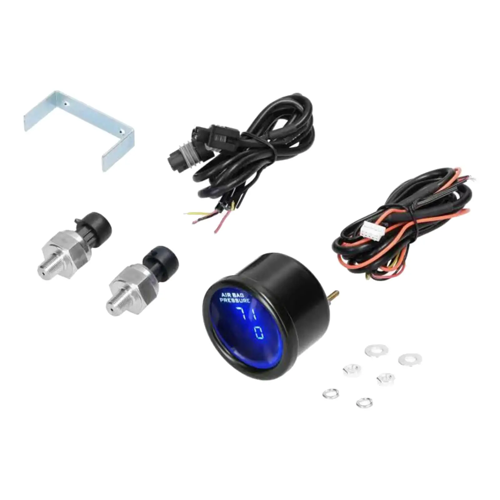 

Durable Air Suspension Gauge Direct Replaces Car Parts Digital Display Auto Accessory Accurate 0PSI to 220PSI Air Pressure Guage