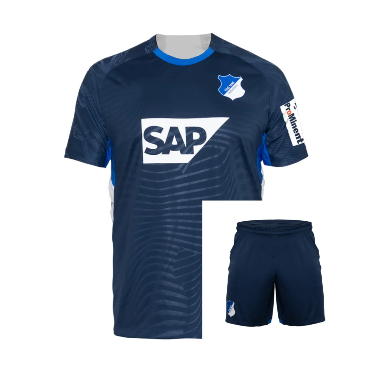 Conjunto Deportivo Casual de Camiseta y Pantalones Cortos TSG 1899 Azul Océano 2025-26 para Adultos y Niños, para Entrenamiento de Fútbol de Verano, Transpirable y de Secado Rápido