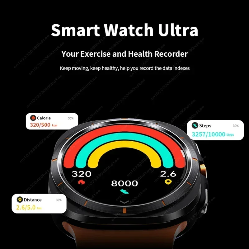 2024 New Ultra Smartwatch GPS Tracking Amoled Always Display Voice Assistant for Men Women.