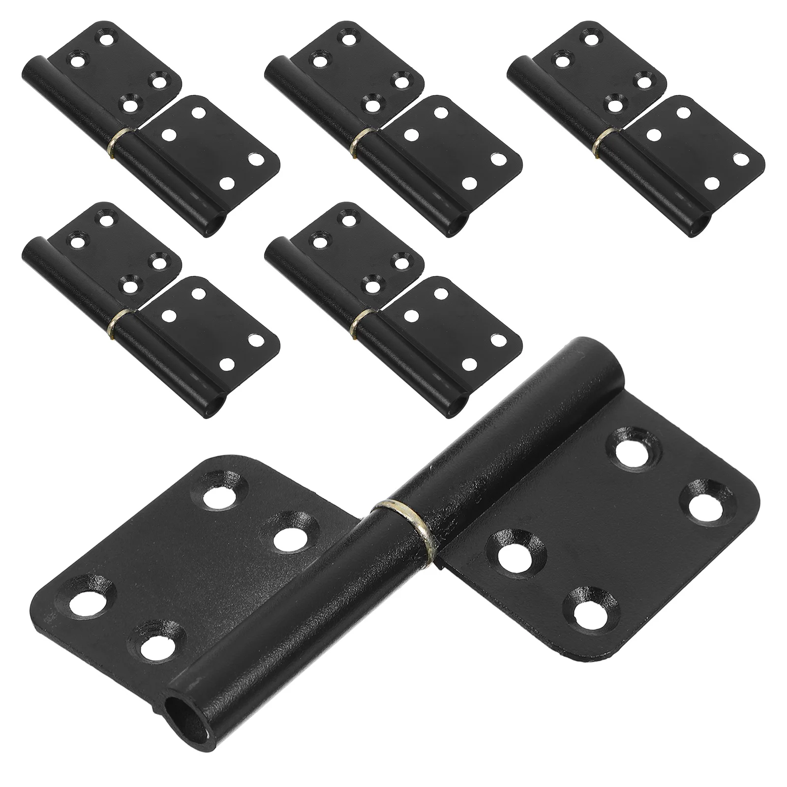 1 Juego de 1 Juego de bisagras de elevación de aleación de aluminio de alta resistencia para puertas interiores, bisagras de gabinete desmontables, mate liso