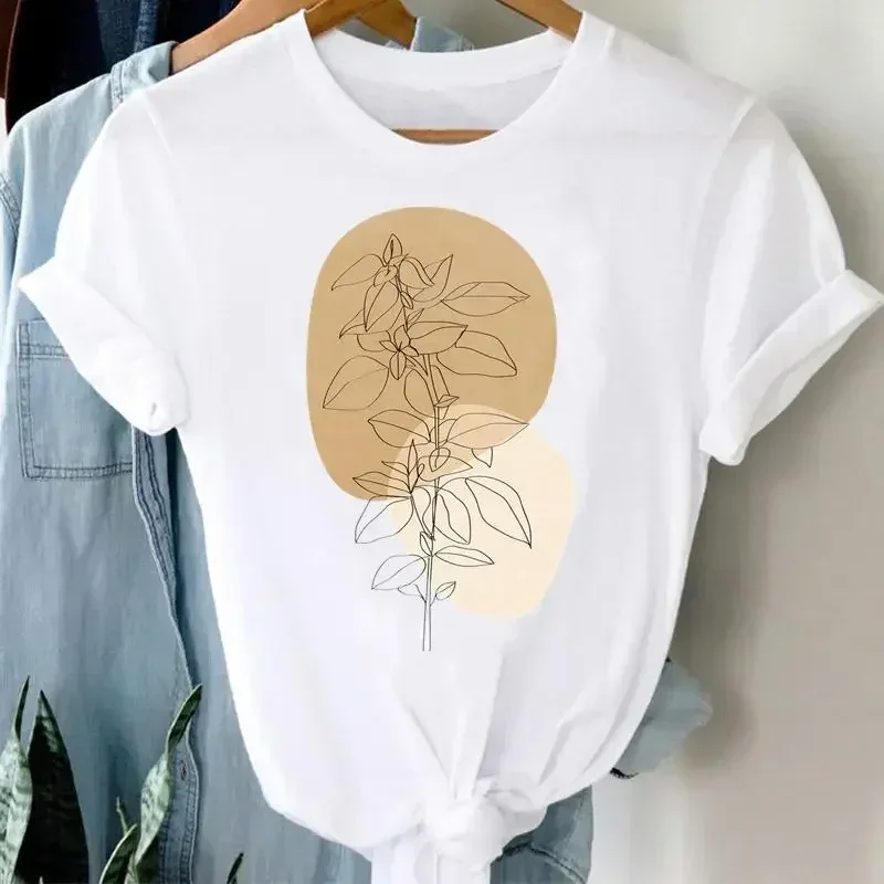 New Women's Short Sleeve T-Shirt Breathable and Refreshing Short Sleeve Top High Quality Women's Round Neck Trendy Short Sleeve
