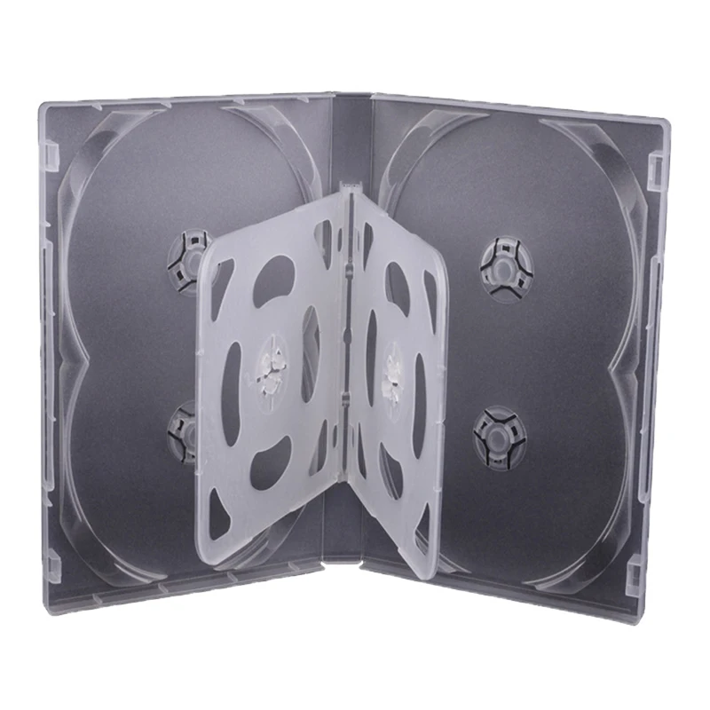High Quality Empty CD Case PP Plastic Milky Transparent CD Case CD Case Capacity 4-8 Discs