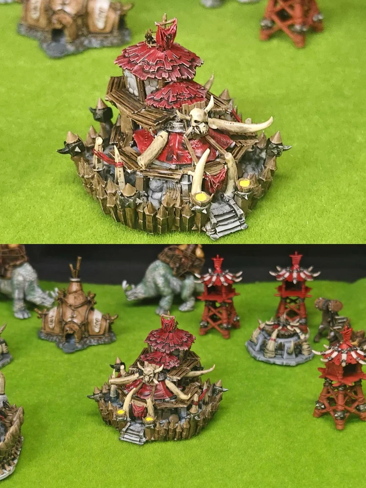 Warcraft Guardian Tree Night Elf Tree Man Guardian Tree of Life Defense Tower Mini Handgeschilderd Model Ornament Speelgoed