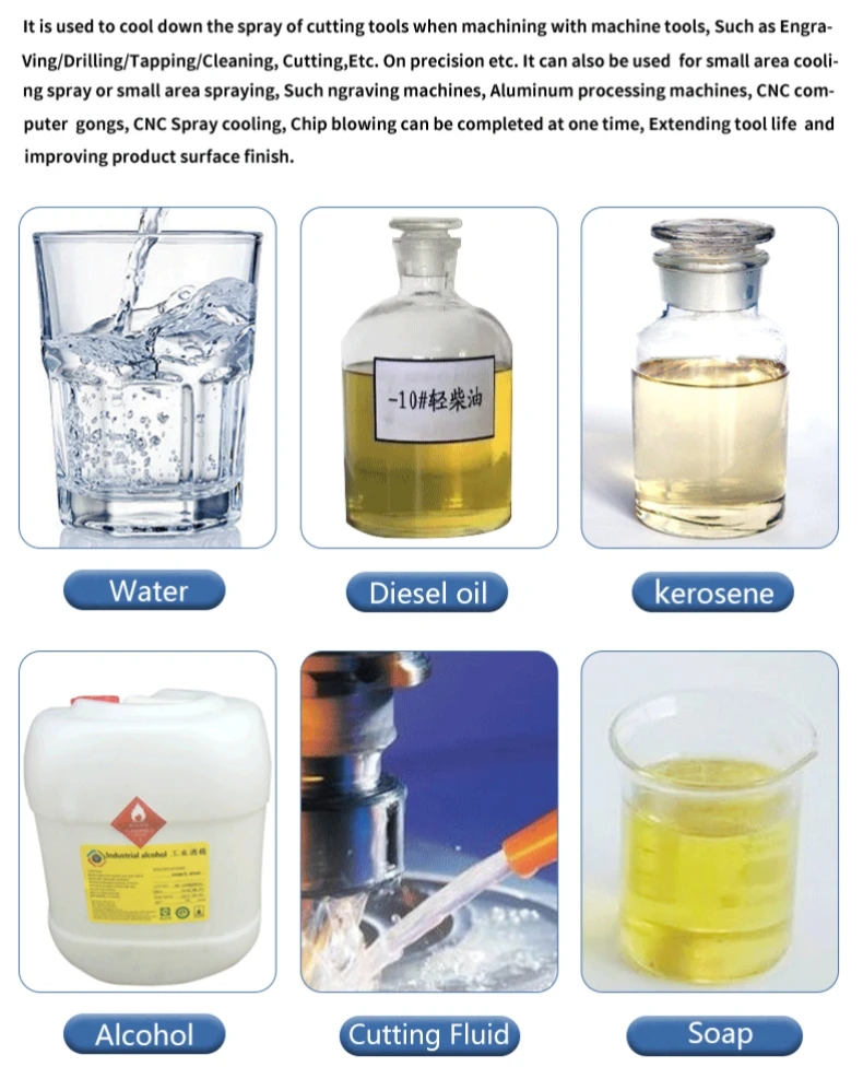 CNC Schmierung Wasser box 3l Kühlmittel pumpe Öl nebels prüh gerät Öltank Drehmaschine Fräs bohrmaschine Gravier maschine transparenter Wassertank – Detail 4