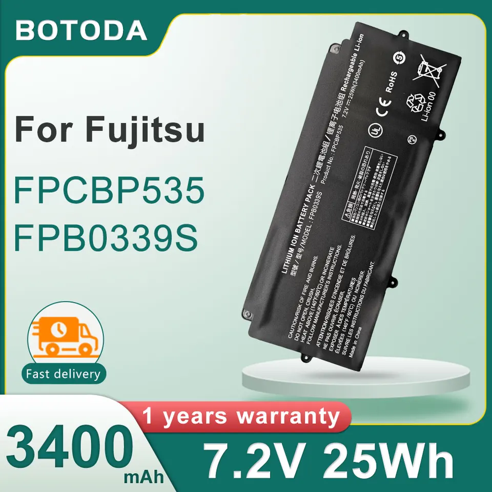 BOTODA FPCBP535 FPB0339S Laptop Battery 7.2V 25Wh-3400mAh For