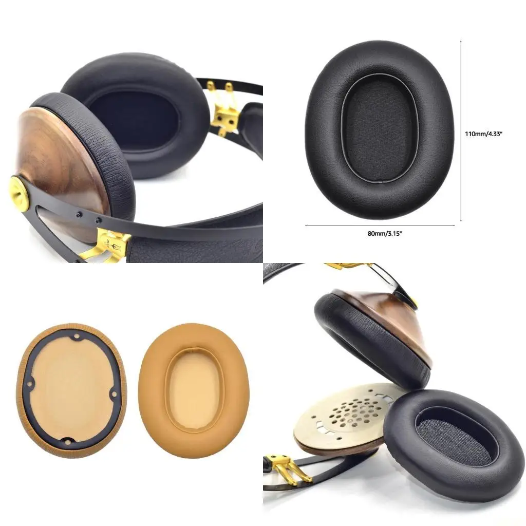 B03F 2pcs Ear Pads for MEZE M99C-WG Headphone Ear Cushions Earmuff Pillow Cover for S
