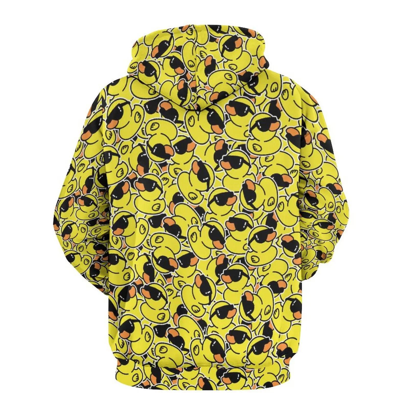 Yellow Baby Duck Graphic Hoodie Men Clothing 3D Leaf Printed New Style In Hoodies Women Harajuku Fashion Y2k Pullover Sweatshirt