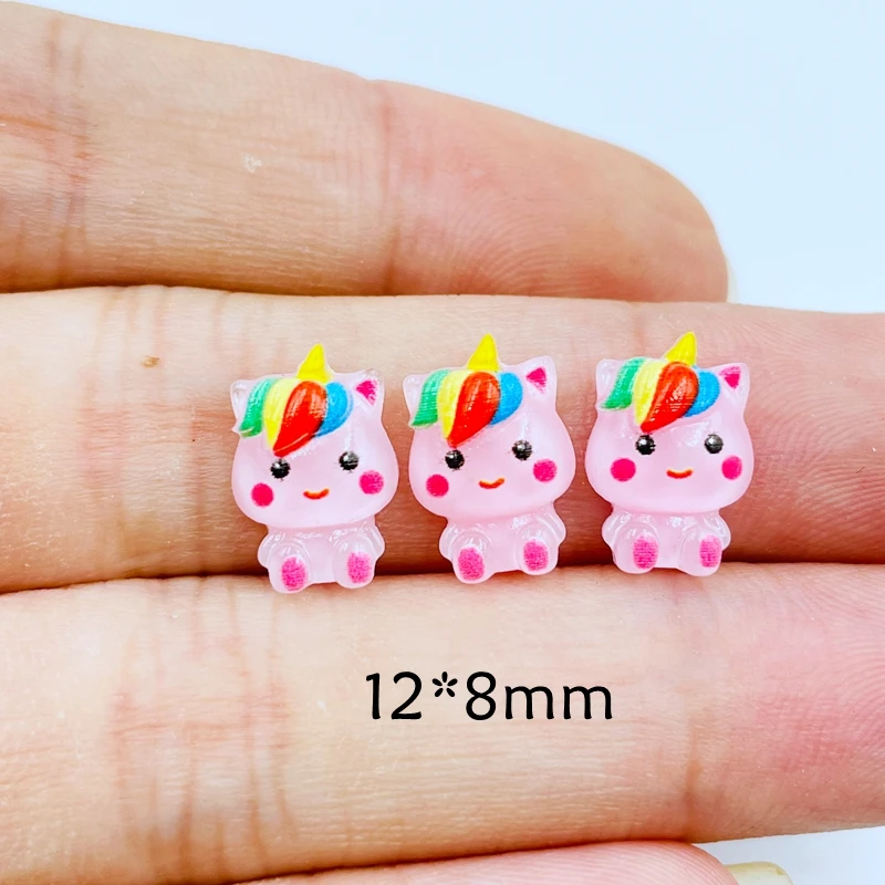 

20/50 Pcs New Mini Kawaii Cartoon Lovely Unicorn Resin Cabochons Scrapbook Diy Jewelry Craft Decoration Accessorie A43