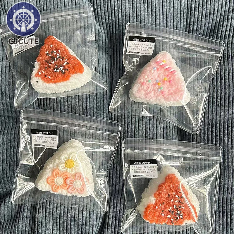 Fleurs de Sésame Triangle Riz IkSushi, Pincement du Bout des Doigts, Jouets Squishy pour Adultes, Soulignés, Instituts pour Enfants