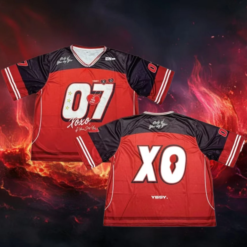 

YBSY XO Sweatshirt 2025 Men's New Summer T-shirt with short sleeves enhypen enhypen enhypen enhypen kpop camisetas
