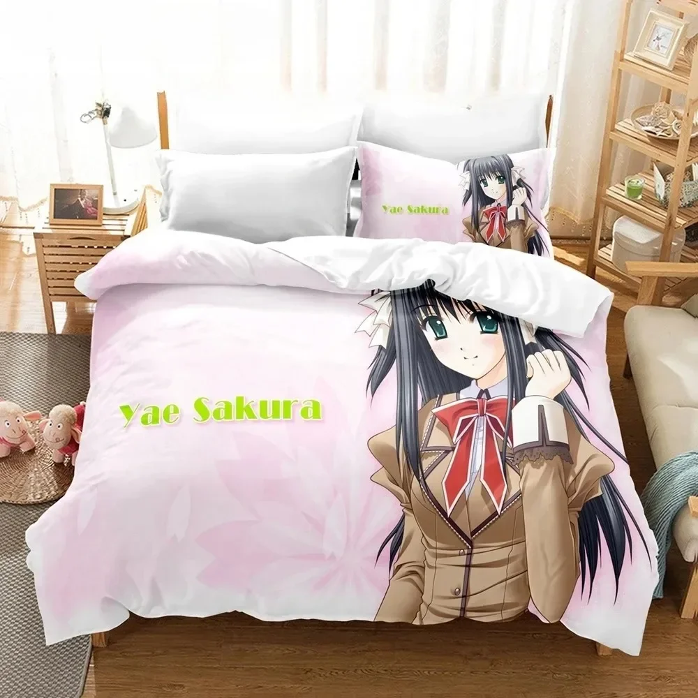 Anime Yae Sakura Character Bedding Set Bedroom Soft Modern Bedspreads Comefortable Kids Duvet Cover Quilt Cover And Pillowcase 5