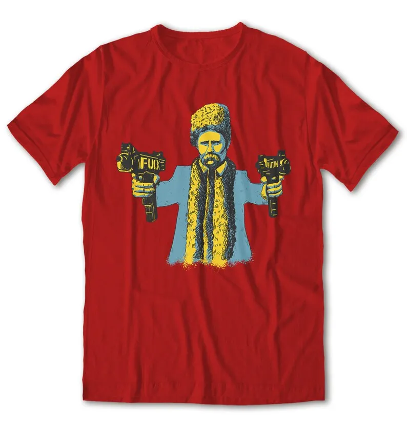 Ukrainian Patriotic Warrior Taras Shevchenko T Shirt. Short Sleeve 100% Cotton Casual T-shirts Loose Top Size S-3XL